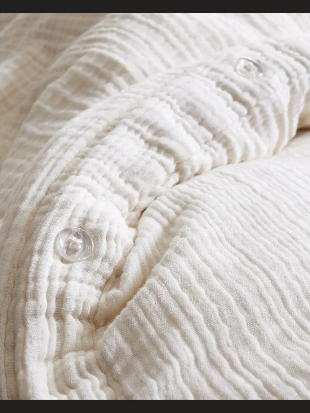 Quince Organic Cotton Gauze Duvet Cover in Undyed